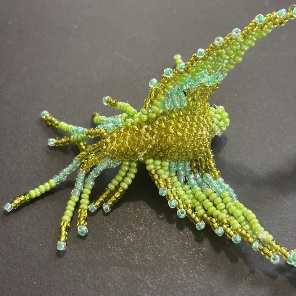 All beaded hummingbird necklace. Native American made. - Picture 7 of 7